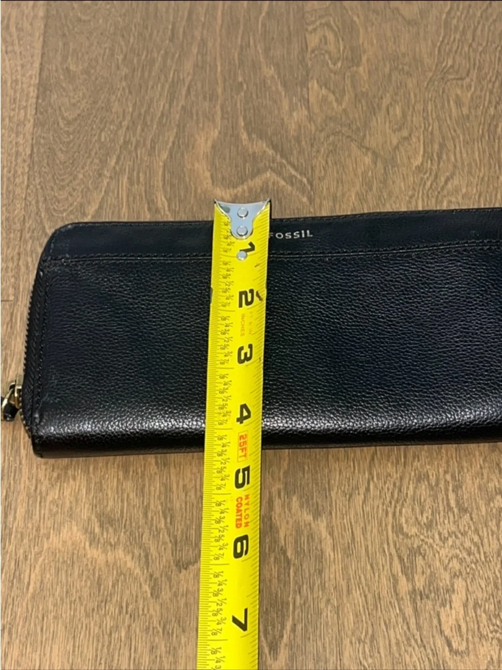 Fossil Women’s Black Solid Zip-Around Wallet Organizer w/ Credit Card Slots